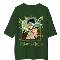 Eren Yeager - Attack On titan Drop-Sleeved  Tee For Men and Women
