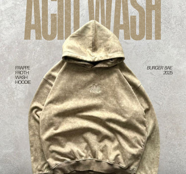 Frappe Froth Acid Wash Hoodie