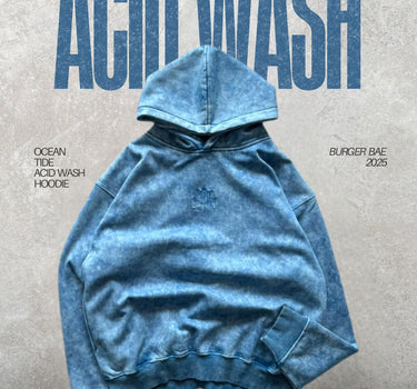 Ocean Tide Acid Wash Hoodie
