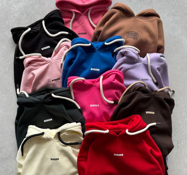 Ye Burger Logo Heavyweight Baggy Hoodie For Men