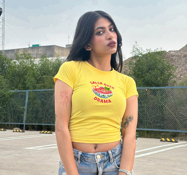 Salsa over drama It Girl baby tee