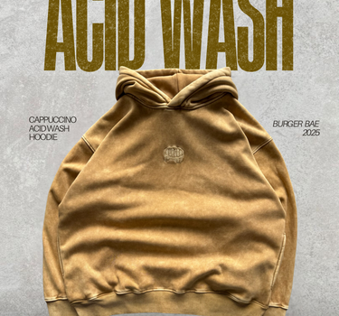 Cappuccino Acid Wash Hoodie