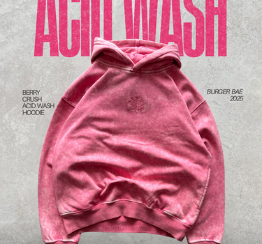 Berry Crush Acid Wash Hoodie