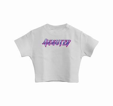 Annoyed : Burger Bae Round Neck Crop Baby Tee For Women