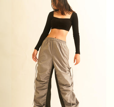 Camila inverted zip crop top For Women