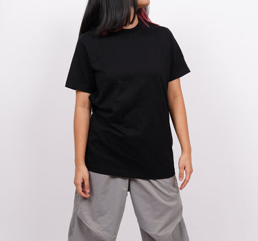 Basic : Burger Bae Round Neck Regular Fit  Tee For Men and Women