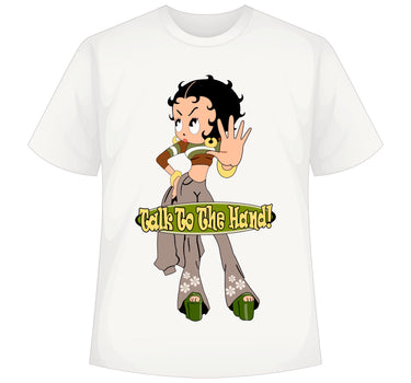 Betty Boop Talk To The Hand : Regular Tee For Women