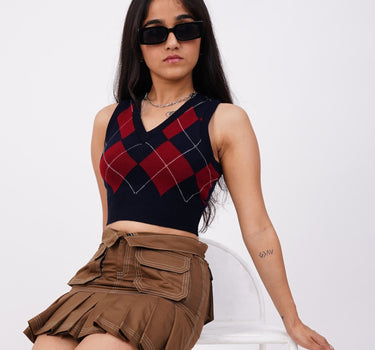 Women Body Fit V neck Sleeveless Vest (Tennis Vest )