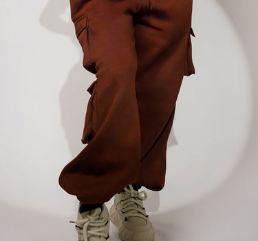 Coffee Brown Seoul Cargo Tracks For Men And Women