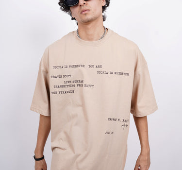 Travis Scott : The Pyramids Drop Sleeved  Tee For Men and Women