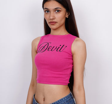 Devil : Burger Bae Sleeveless Rachel Tank For Women