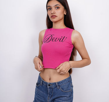 Devil : Burger Bae Sleeveless Rachel Tank For Women