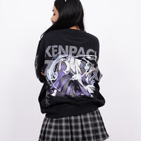 Kenpachi Zaraki (Reflective) - Bleach Heavyweight Baggy Sweatshirt For Men And Women