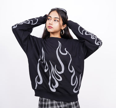 Sosuke Aizen Bleach (Reflective) : Bleach Heavyweight Baggy Sweatshirt For Men And Women