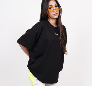 Rave & Wave (Green Glow) Drop:Sleeved Tee   For Men and Women