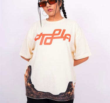Travis Scott : Utopia Drop Sleeved  Tee For Men and Women