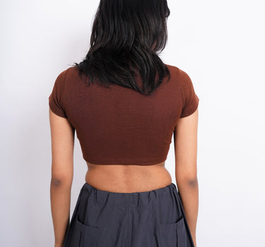 The Burger Club : Burger Bae Round Neck Crop Baby Tee For Women