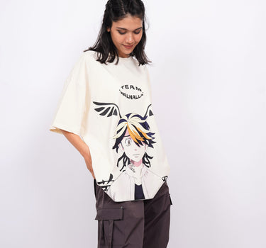 Kazutora Hanemiya (Reflective) : Tokyo Revengers Drop sleeved  Tee For Men and Women