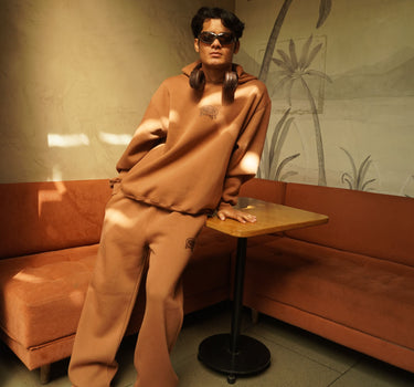 Mocha Mousse : Drake Set (Hoodie + Bottom) For Men And Women