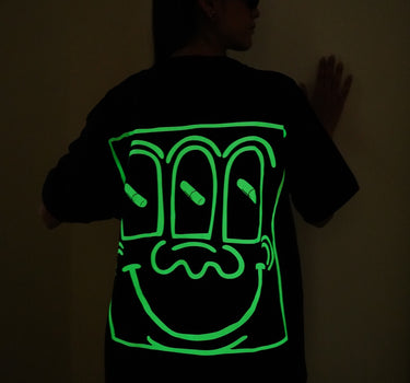 We Are The People : Green Glow Drop:Sleeved  Tee For Men and Women