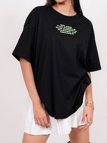 We Are The People : Green Glow Drop:Sleeved  Tee For Men and Women