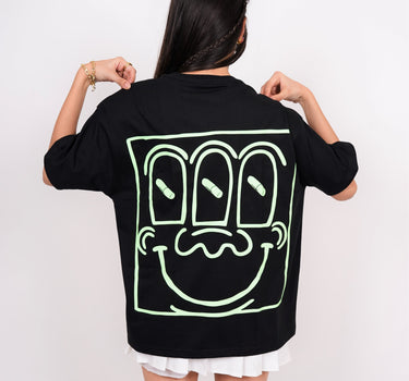 We Are The People : Green Glow Drop:Sleeved  Tee For Men and Women