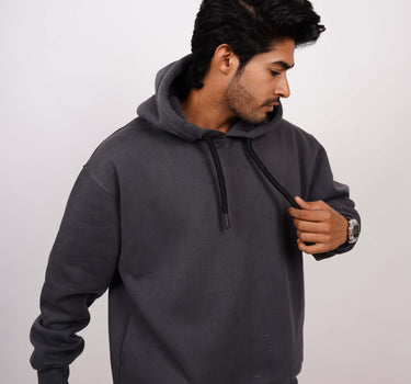 Basic : Heavyweight Baggy Hoodie For Men