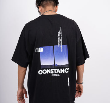 Constancy Round Neck Drop Sleeved  Tee For Men and Women