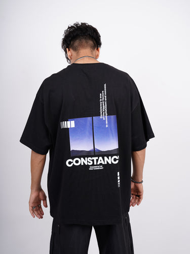 Constancy Round Neck Drop Sleeved  Tee For Men and Women