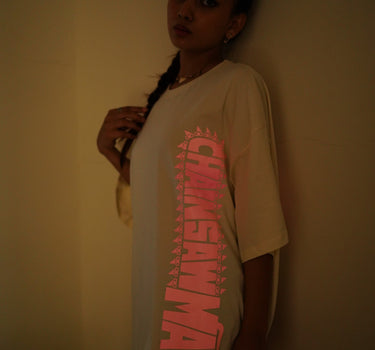 Power : Chainsawman Glow In Dark Drop Sleeved  Tee For Men and Women