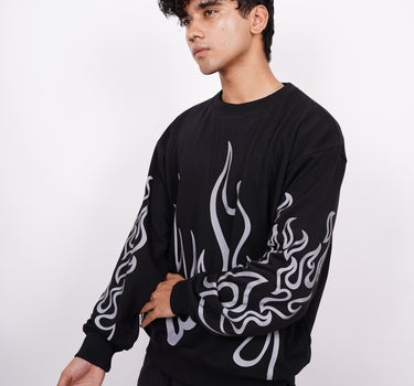 Sosuke Aizen Bleach (Reflective) : Bleach Heavyweight Baggy Sweatshirt For Men And Women