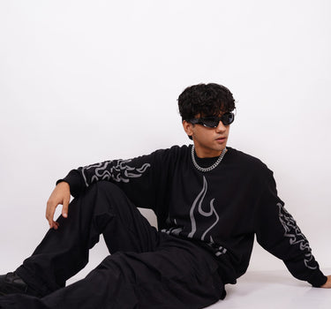 Sosuke Aizen Bleach (Reflective) : Bleach Heavyweight Baggy Sweatshirt For Men And Women