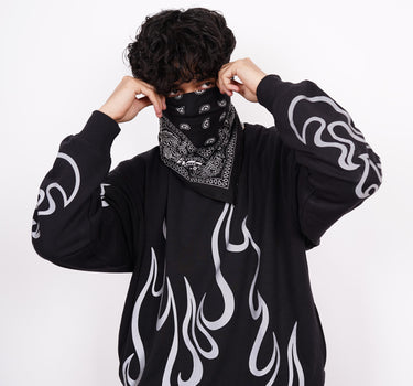 Kenpachi Zaraki (Reflective) : Bleach Heavyweight Baggy Sweatshirt For Men And Women