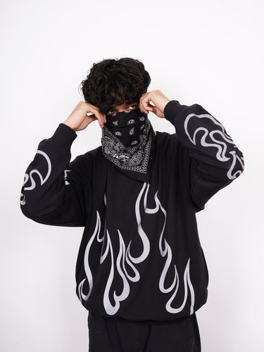 Kenpachi Zaraki (Reflective) : Bleach Heavyweight Baggy Sweatshirt For Men And Women