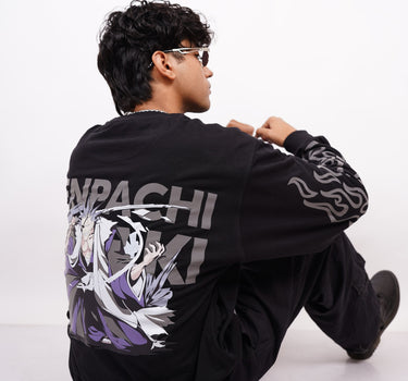 Kenpachi Zaraki (Reflective) : Bleach Heavyweight Baggy Sweatshirt For Men And Women