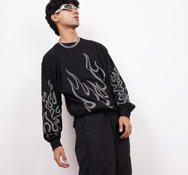 Bleach (Reflective) : Heavyweight Baggy Sweatshirt For Men And Women