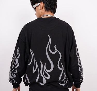 Bleach (Reflective) : Heavyweight Baggy Sweatshirt For Men And Women