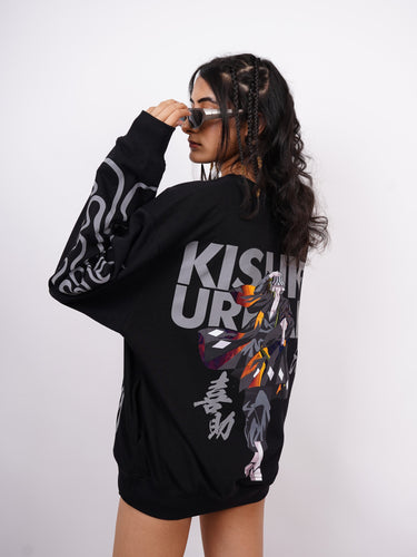 Kisuke Urhara (Reflective) : Bleach Heavyweight Baggy Sweatshirt For Men And Women