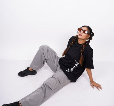 Van Gogh : Skull of a skeleton with Burning Cigarette Drop Sleeved  Tee For Men and Women