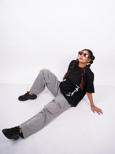 Van Gogh : Skull of a skeleton with Burning Cigarette Drop Sleeved  Tee For Men and Women