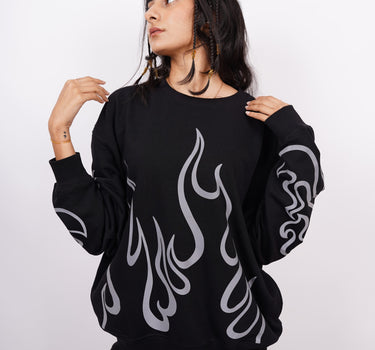 Ichigo Kurosaki (Reflective) : Bleach Heavyweight Baggy Sweatshirt For Men And Women