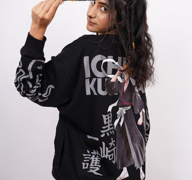Ichigo Kurosaki (Reflective) : Bleach Heavyweight Baggy Sweatshirt For Men And Women