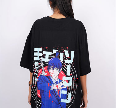 Aki Hayakawa : Chainsawman Glow In Dark Drop Sleeved  Tee For Men and Women