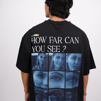 The how far can you see tee - Vision Drop Sleeved Unisex tee (T-shirt)