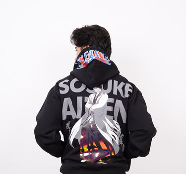 Sosuke Aizen Bleach (Reflective) : Baggy Hoodie For Men and Women