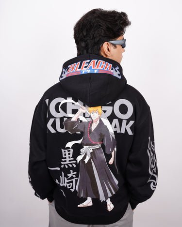 Ichigo Kurosaki (Reflective) Bleach Heavyweight Baggy Hoodie For