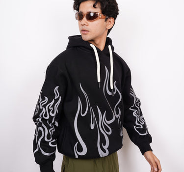 Kenpachi Zaraki (Reflective) : Bleach Heavyweight Baggy Hoodie For Men and Women