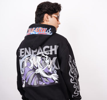 Kenpachi Zaraki (Reflective) : Bleach Heavyweight Baggy Hoodie For Men and Women