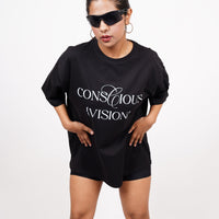 The made you look tee - Vision Drop Sleeved Unisex tee (T-shirt)