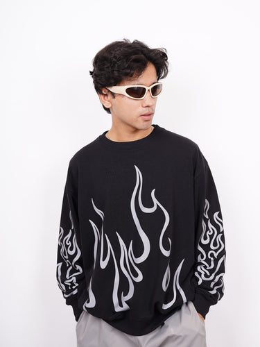 Ichigo Kurosaki (Reflective) : Bleach Heavyweight Baggy Sweatshirt For Men And Women